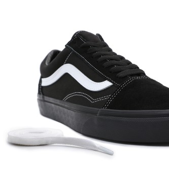 Vans Old Skool Leder Turnschuhe schwarz