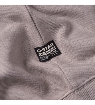 G-Star Sudadera Stacked Old Skool Logo R gris