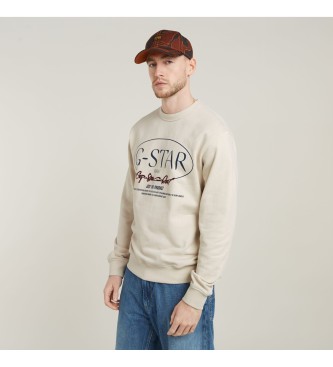 G-Star Kreis Sweatshirt G-Star Grafik grau