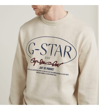 G-Star Kreis Sweatshirt G-Star Grafik grau