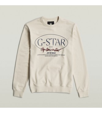 G-Star Kreis Sweatshirt G-Star Grafik grau