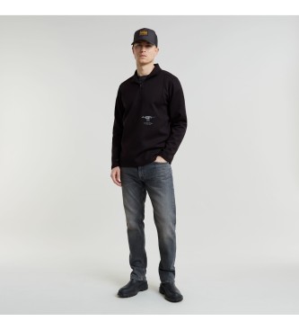 G-Star Motion Half Zip Tweeter T-shirt svart