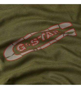 G-Star T-shirt Destroyed Old Skool Logo vert