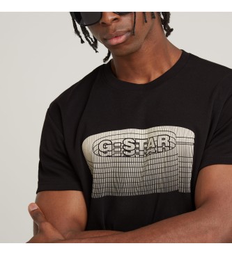 G-Star T-shirt Stacked Old Skool Logo noir