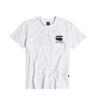 G-Star Burger Back Print T-shirt hvid