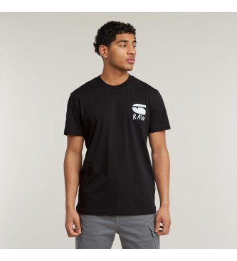 G-Star Burger Back Print T-shirt noir