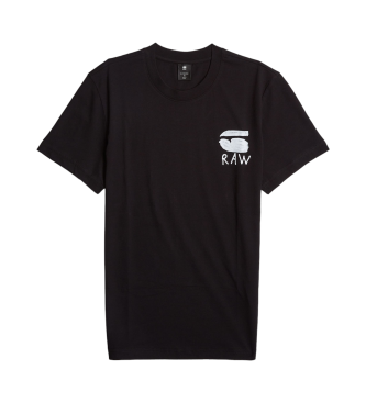 G-Star Burger Back Print T-shirt schwarz