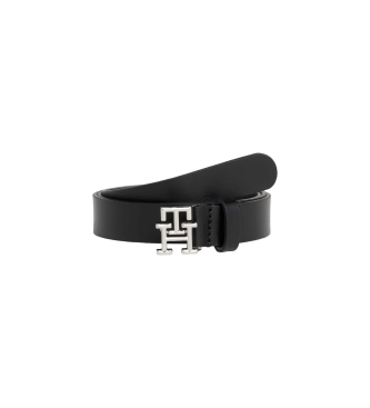 Tommy Hilfiger Leather belt Logo black