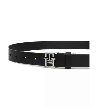 Tommy Hilfiger Cinturn de piel Logo negro