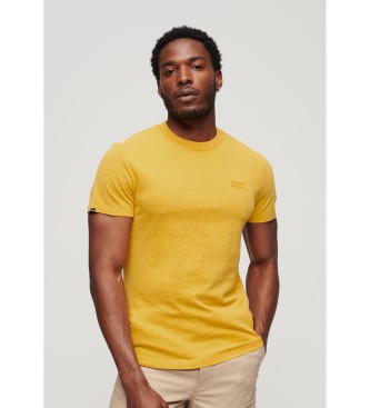 Superdry Camiseta con logotipo Essential amarillo