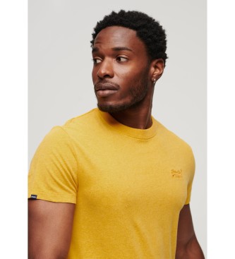 Superdry Camiseta con logotipo Essential amarillo