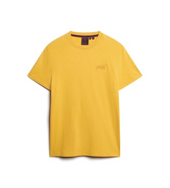 Superdry Camiseta con logotipo Essential amarillo