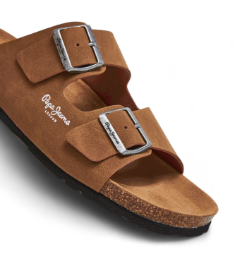 Pepe Jeans Sandales Bio Double Kepler marron