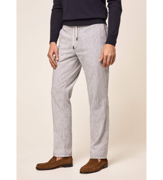 Hackett London Calas Chino Mini Stripe brancas