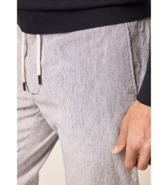Hackett London Calas Chino Mini Stripe brancas