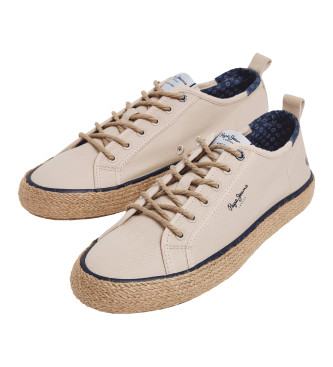 Pepe Jeans Port Basic beige sportschoenen