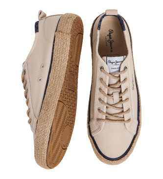 Pepe Jeans Port Basic beige sportschoenen