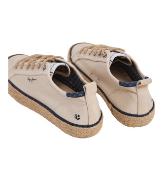 Pepe Jeans Port Basic beige sportschoenen