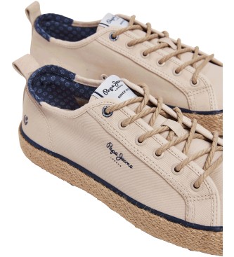 Pepe Jeans Port Basic beige sportschoenen