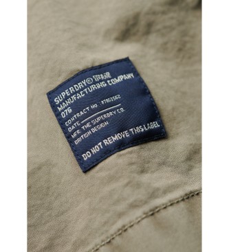 Superdry Camisa militar verde de manga curta