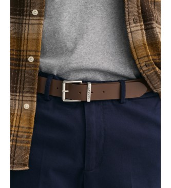 Gant Leather belt Logo brown