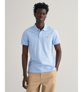 Gant Polo de piqu Regular Fit Shield azul