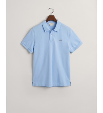 Gant Polo de piqu Regular Fit Shield azul