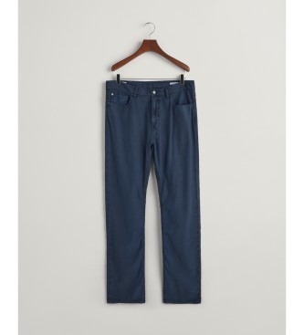 Gant Jeans Regular Fit de algodn y lino marino