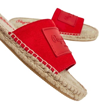 Pepe Jeans Sandali Siva Berry in pelle rossa