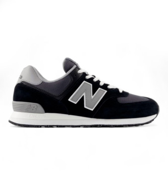 New Balance Skórzane sneakersy 574 czarne