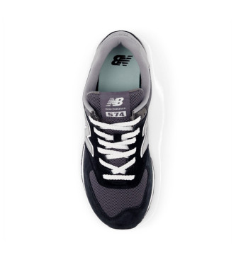 New Balance Usnjene superge 574 črne