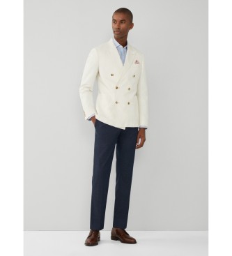 Hackett London Blazer in osso bianco sporco