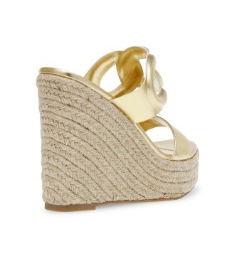 Steve Madden Gold Settle Sandals