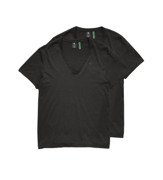 G-Star Pack 2 T-shirts Base Heather noir