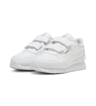 Puma Sneaker St Runner V4 Holo in pelle bianca