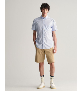 Gant Regular Fit kortrmad skjorta i bl poplin