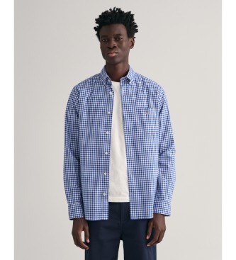 Gant Camicia in popeline a quadri Vichy blu dalla vestibilit regolare