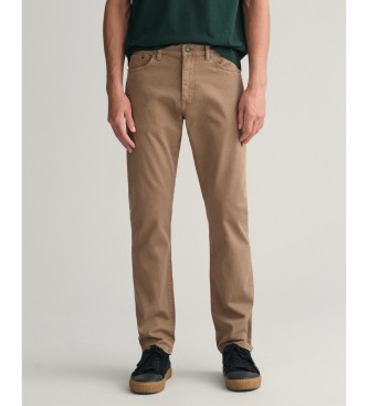 Gant Regular Fit Hose Desert braun