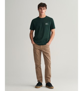 Gant Pantaln Regular Fit Desert marrn