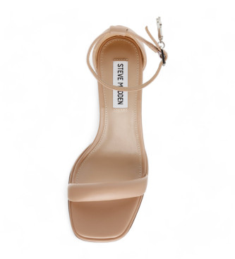 Steve Madden Bel-Air beige sandalen met hoge hak