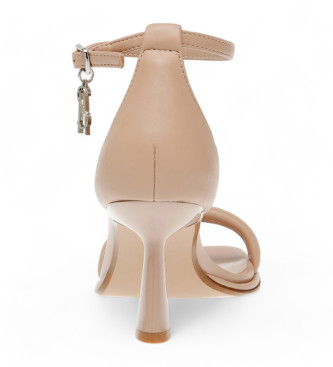 Steve Madden Bel-Air beige sandalen met hoge hak