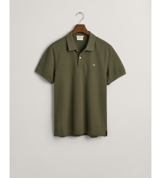 Gant Polo in piqu con scudo vestibilit regolare Verde