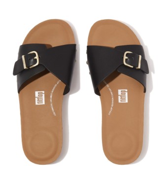 Fitflop Sandalias de piel iQushion negro