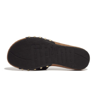 Fitflop Sandalias de piel iQushion negro