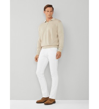 Hackett London Kontrastreiche weie Hose