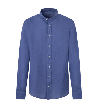 Hackett London Garment Dye hrskjorte bl