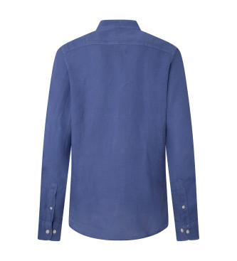 Hackett London Garment Dye hrskjorte bl