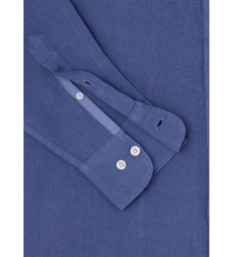 Hackett London Garment Dye hrskjorte bl