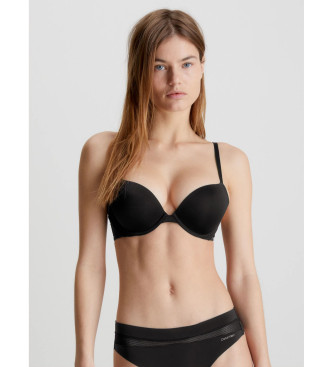 Calvin Klein Soutien push-up decotado Perfectly Fit Flex preto