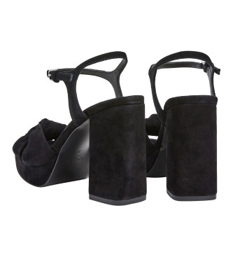 Pepe Jeans Sandales Lenny Bow noir -Hauteur du talon 10cm